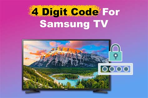 samsung 4 digit tv codes.